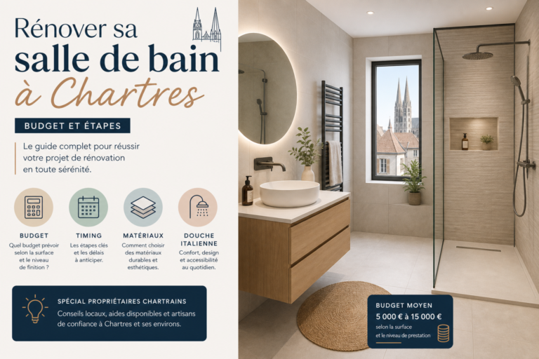 Rénovation salle de bain Chartres : guide budget et étapes 2026